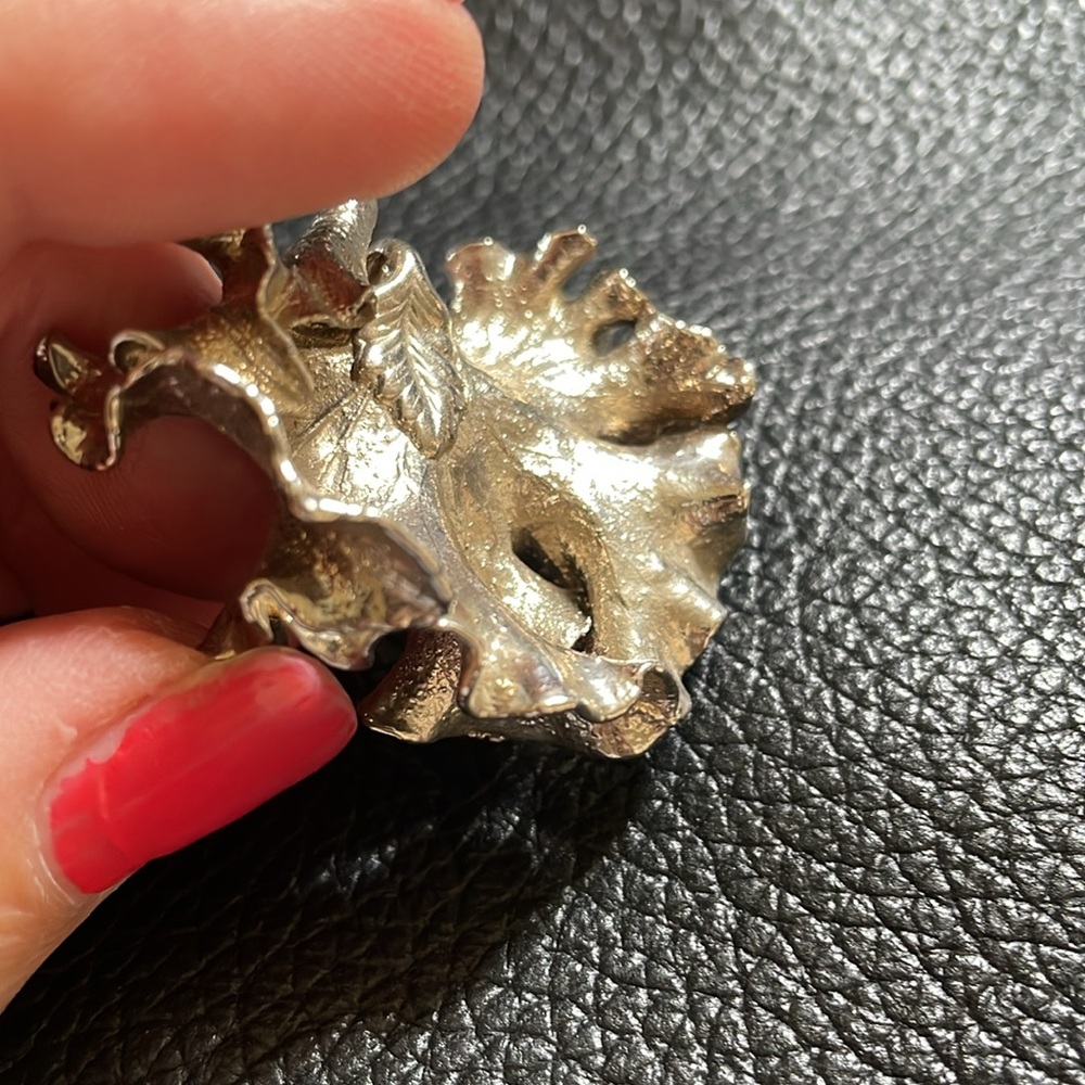 Silver Dipped Leaf Pendant - image 5